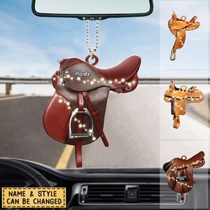 Horse Lovers - Horse Saddle For Riding Horse - Personalized Ornament