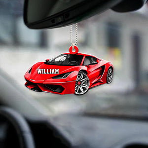 Gift For Car Lover, Personalized Colorful Car Ornament