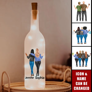 Friends That Turned Into Family - Personalized Bottle Lamp
