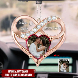 Custom Personalized Couple Acrylic Ornament - Gift Idea For Couple/ Valentine - Upload Photo