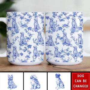 Dog Mom - Toile De Jouy Version - Personalized Mug