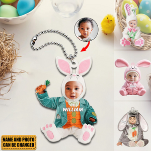 Custom Photo Gifts For Easter Baby Ornament Custom Face Easter Costume
