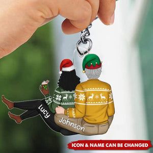 My Favorite Place - Personalized Acrylic Keychain - Christmas Gift For Couple
