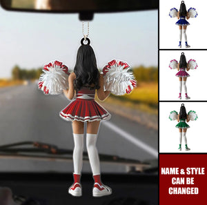Custom Name Keepsake - Personalized Cheerleader Acrylic Car Ornament
