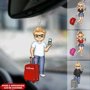 Gift For Traveling Lovers Personalized Acrylic Ornament