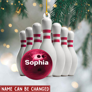Personalized Bowling Christmas Ornament For Bowler - Gifts for Loved Bowling