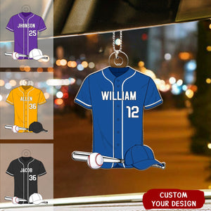 Baseball Shirt Personalized Acrylic Ornament, Gift For Son, Husband