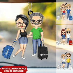 Our Adventure Travel Couples - Personalized Acrylic Car Ornament