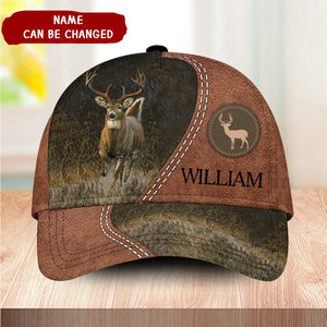 Personalized Running Deer Classic Cap