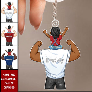 Proud As Dad - Personalized Keychain