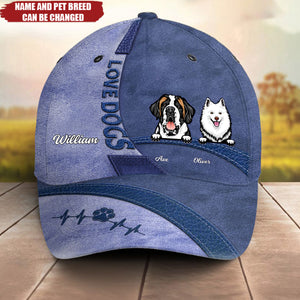 Life Is Better With Dogs - Dog Personalized Custom Hat, All Over Print Classic Cap - Gift For Pet Owners, Pet Lovers