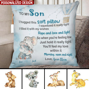 Gift For Daughter Hug This Soft Pillow - Personalized Pillow