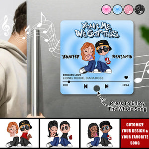 Y2K Couple - Personalized Music Fridge Magnet, Gift For Couple, Boyfriend, Girlfriend, Husband, Wife