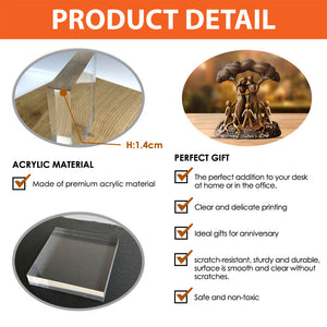 To Us You're The World - Personalized Custom Shaped Acrylic Plaque