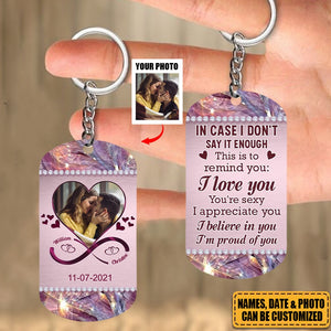 This Is To Remind You - Personalized Stainless Steel Keychain, Valentine's Day Gift Idea For Couple
