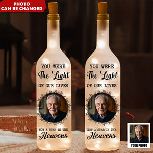 A Star In The Heavens - Personalized Photo Bottle Lamp