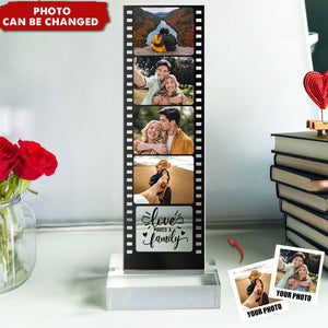 Loves Make A Family - Custom Acrylic Photo Film Strip