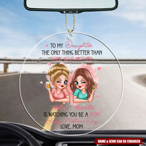 Happy Mother's Day Car Ornament - Personalized Mother's Day Gift From Daughter To Mom