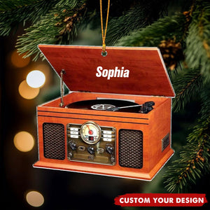 Vinyl Record Collection - Personalized Acrylic Ornament, Christmas Gift For Family, Couple, Friend