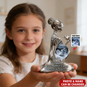 Personalized Baby Bump Plaque for Expecting Moms - Family Pregnancy Announcement