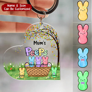 Grandma's Bunny Personalized Acrylic Keychain