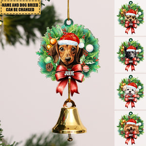 Christmas Ring Bell Dogs Personalized Christmas Gifts Ornament