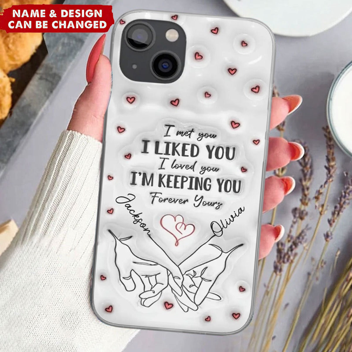 From Our First Kiss Till Our Last Breath - Couple Personalized Phone Case