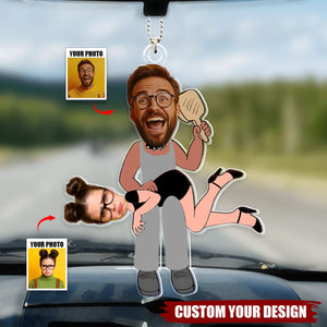 Custom Photo Gifts For Funny Couple Ornament