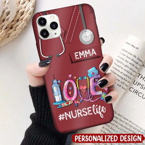 Personalized Love Nurse Life Phone Case
