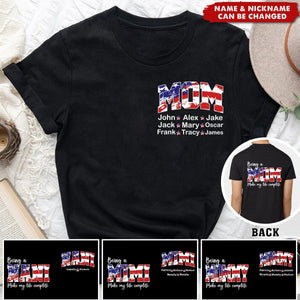 Being A Grandma Makes The Life Complete Personalized T-shirt