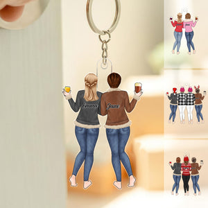 Personalized Best Friend Acrylic Keychain, Custom Gift for Bestie, Best Friend, Sister
