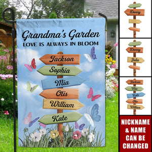 A Grandma’s Heart Is A Patchwork Of Love - Family Personalized Custom Flag