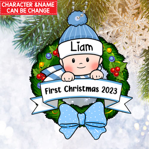 Baby's First Christmas Personalized Acrylic Ornament