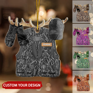 Hunting Clothes Personalized Christmas Ornament, Perfect Gift For Hunting Lovers