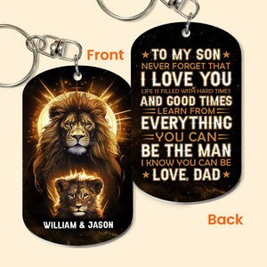 Be The Man I Know You Can Be - Personalized Keychain