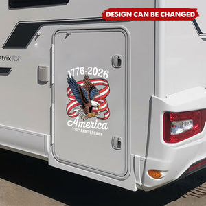 America 250Th Anniversary 1776-2026 Eagle Us Flag Car Window Decal Sticker