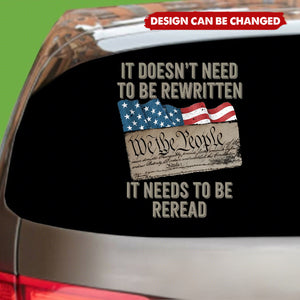 250 Years of America - We The People US Flag Car Window Decal