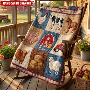 Farm Life - Personalized Farmer Blanket