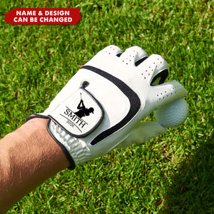 Personalised Initials Name Men's Breathable Golf Glove - Gift for Golf Lovers
