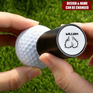Personalized Funny Male Body Part Design Name Multicolor Golf Ball Stamp - Club Competition Souvenir Birthday Gift for Golf Lover Golfer
