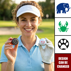 Personalized Logo Portrait Icon Golf Ball Stamp - Birthday Christmas Father's Day Gift for Golf Lovers