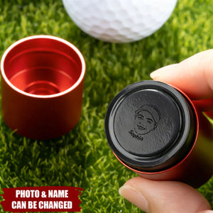 Make Every Swing Unique With Your Face and Name - Personalized Golf Ball Stamp