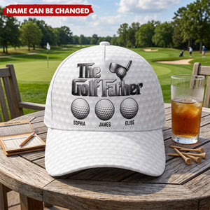 Custom Hat, All Over Print Classic Cap - Personalized Birthday Golf Gifts For Dad, Grandpa - Best Dad By Par Always