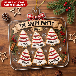Custom Acrylic Ornament - Personalized Christmas Birthday Gifts For Mom, Dad, Brother, Sister - Baked With Love