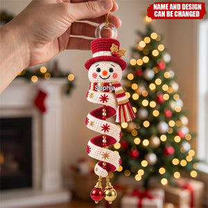Custom Gnome Reindeer Candy Cane Wind Spinner Acrylic Ornament - Personalized Christmas Birthday Gifts For Family,Friend