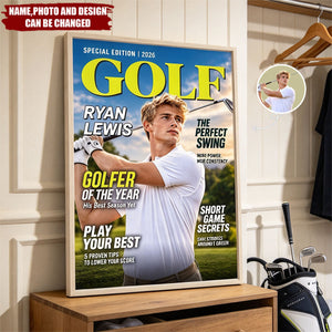 Custom Photo Golf Golfer of the Year Decor - Personalized Poster
