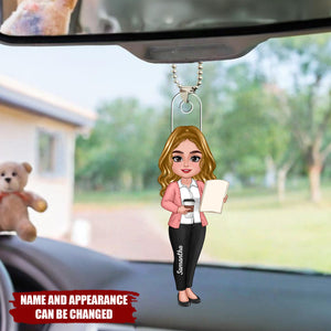 Beautiful Teacher - Personalized Acrylic Car Ornament