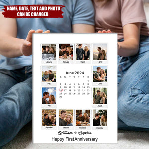 Couples Photo Keepsake Print - Custom Anniversary Gift for Partners