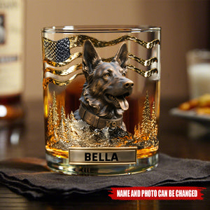 Love My Dog - Personalized Dog Whiskey Glass