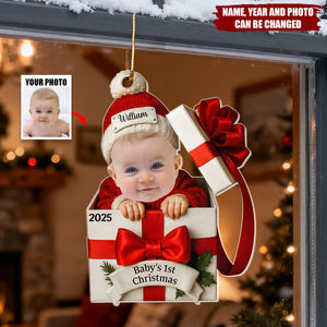 Baby Christmas Gift Box - Personalized Christmas Acrylic Ornament